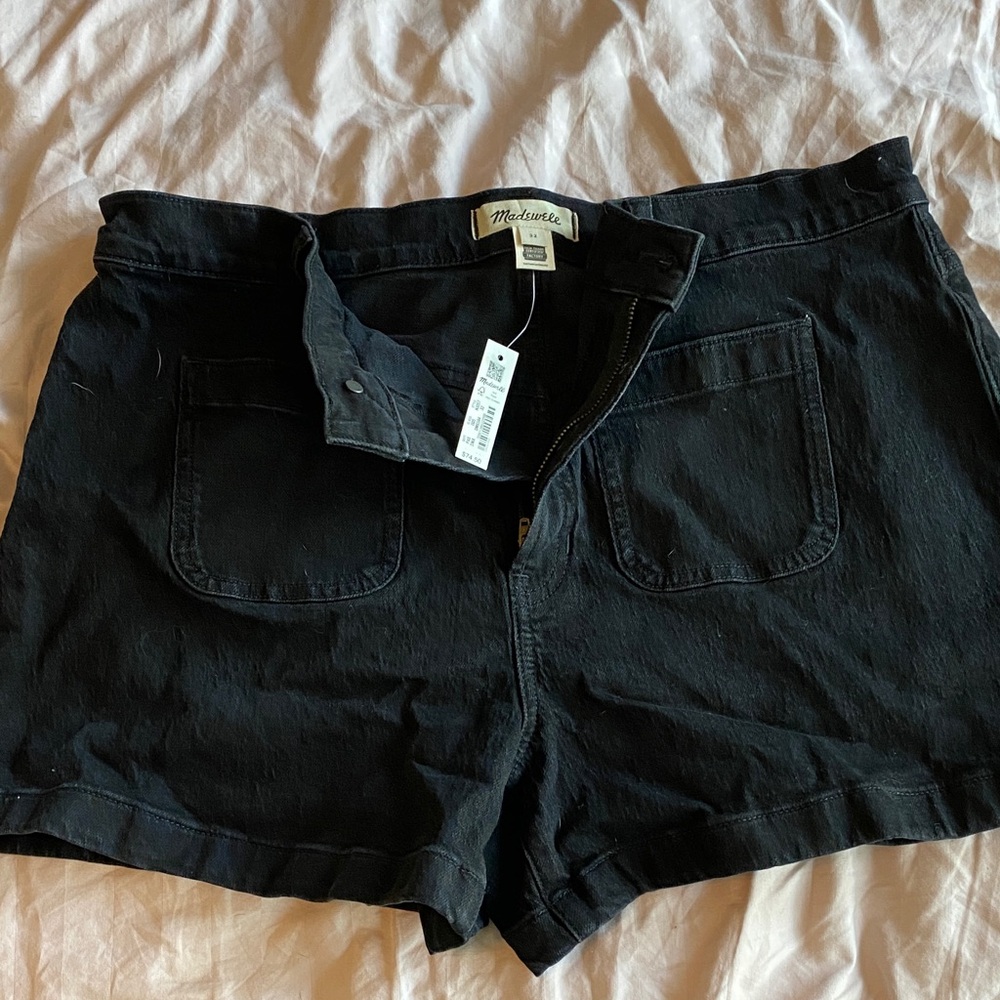 Madewell Women's Black Jean Shorts